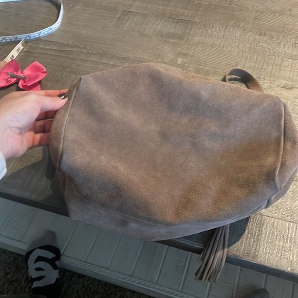 Sundance suede bag Italian leather - Picture 2 of 11